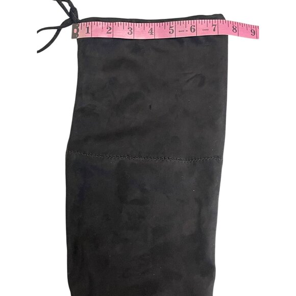 a new day. Women High Suede Black boots with Serrated Sole Size 8.5 - Picture 6 of 12